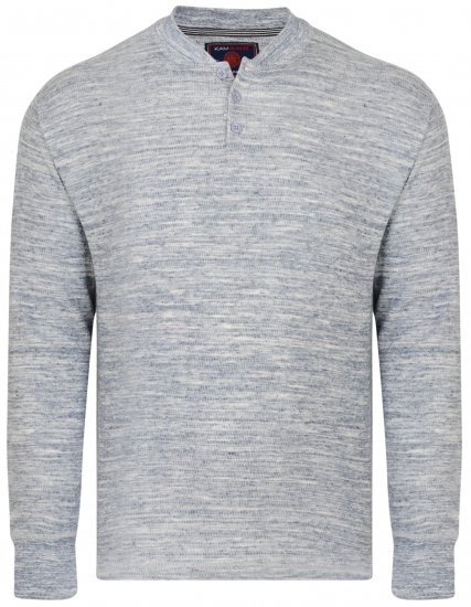 Kam Jeans 5424 Button collar Sweatshirt - Gensere og hettegensere - Store hettegensere - 2XL-14XL