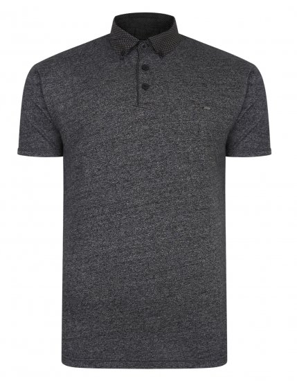 Kam Jeans Smart Look Polo Black - Polo- & Piqueskjorter - Poloskjorte i store størrelser - 2XL-8XL
