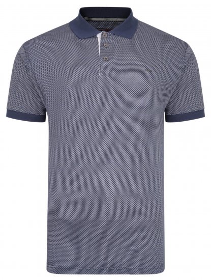 Kam Jeans Casual Look Polo Insignia Blue - Polo- & piqueskjorter - Poloskjorte i store størrelser - 2XL-8XL