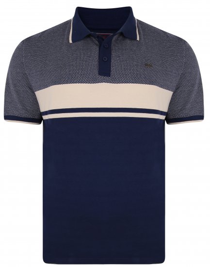 Kam Jeans 5438 Textured Weave Polo - Polo- & piqueskjorter - Poloskjorte i store størrelser - 2XL-8XL