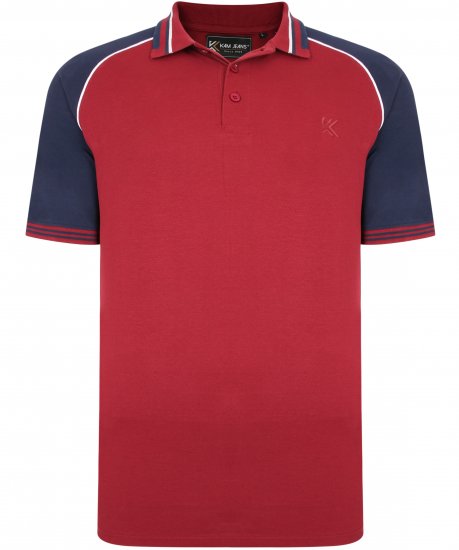 Kam Jeans 5445 Pique Polo Burgundy - Polo- & piqueskjorter - Poloskjorte i store størrelser - 2XL-8XL