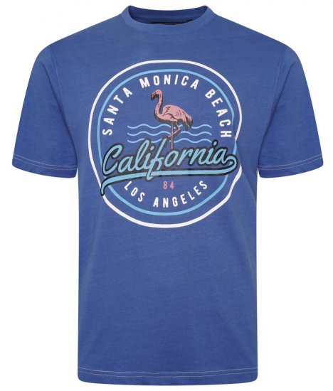 Kam Jeans 5707 Santa Monica Tee Navy - T-skjorter - Store T-skjorter - 2XL-14XL