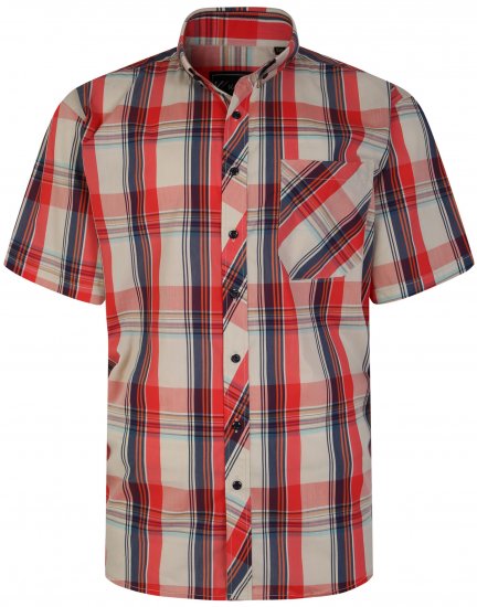 Kam Jeans 6255 Short sleeve Shirt Multi colour - Skjorter - Store skjorter - 2XL-8XL