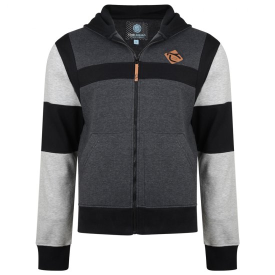 Kam Jeans 702 Cut and Sew Hoodie Charcoal - Gensere og hettegensere - Store hettegensere - 2XL-14XL