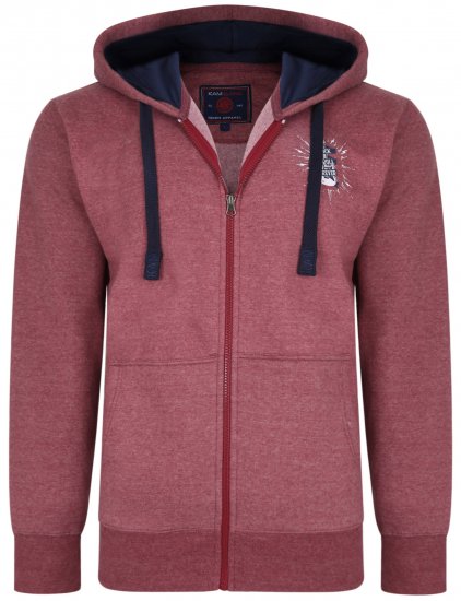 Kam Jeans 7029 Hoodie Cordovan - Gensere og hettegensere - Store hettegensere - 2XL-14XL