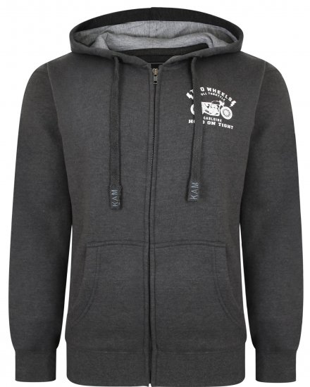Kam Jeans 7043 Full Throttle Hoodie - Gensere og hettegensere - Store hettegensere - 2XL-14XL