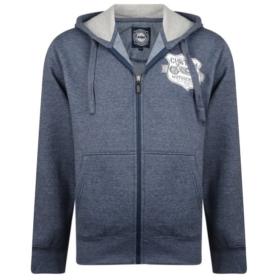 Kam Jeans 704 Customs Hoodie Denim - Gensere og hettegensere - Store hettegensere - 2XL-14XL