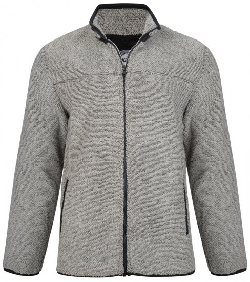 Kam Jeans 713 Fleece Jacket Charcoal - Gensere og hettegensere - Store hettegensere - 2XL-14XL
