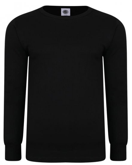 Kam Jeans 832 LS Thermal T-Shirt Black - Undertøy & badetøy - Undertøy store størrelser 