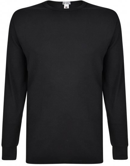 Kam Jeans 835 Long Sleeve Thermal T-shirt Black - Undertøy & badetøy - Undertøy store størrelser 
