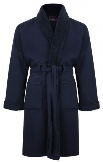 Kam Jeans 878 Sherpa Lined Dressing Robe - Undertøy & badetøy - Undertøy store størrelser 
