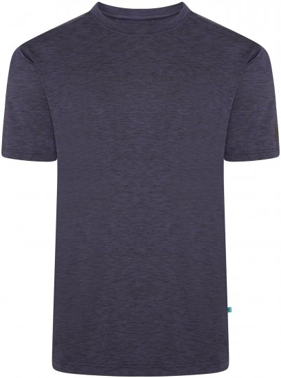 Kam Jeans AP001 XT Active Performance Marl Tee Indigo - T-skjorter - Store T-skjorter - 2XL-14XL