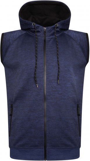 Kam Jeans AP007 Active Performance Sleeveless Hoody Indigo - Gensere og hettegensere - Store hettegensere - 2XL-14XL