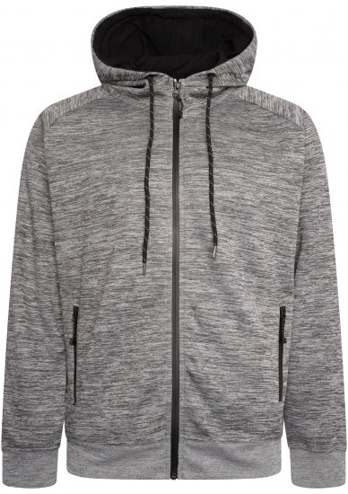 Kam Jeans KBS AP008 Active Performance Hoody Grey - Gensere og hettegensere - Store hettegensere - 2XL-14XL