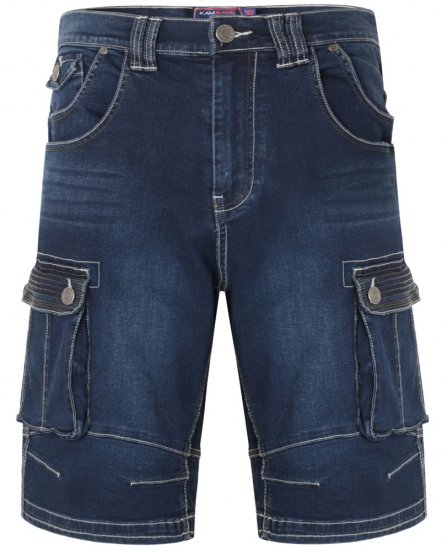 Kam Jeans Ivan Cargo Shorts Dark Used - Shorts - Store shorts - W40-W60