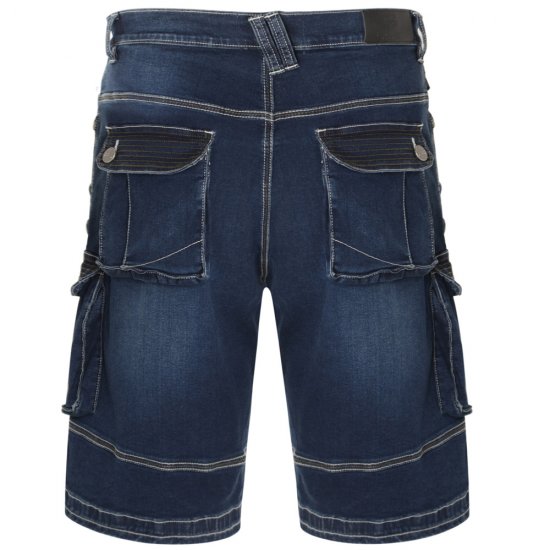 Kam Jeans Ivan Cargo Shorts Dark Used - Shorts - Store shorts - W40-W60