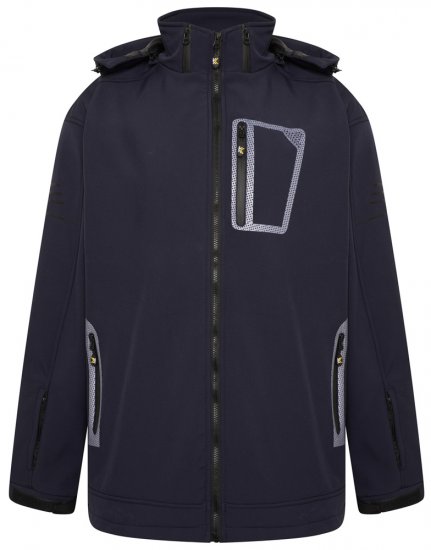 Kam Jeans KV39 Softshelljakke Marineblå - Jakker - Store jakker - 2XL-12XL