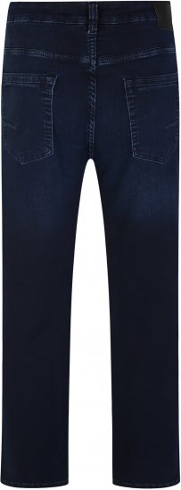 Kam Jeans Nunez Knitted Denim Stretch Fashion Jeans Dark Blue - Jeans og bukser - Store Bukser og Store Jeans