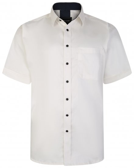 Kam Jeans P685 S/S Stretch Premium Shirt White - Skjorter - Store skjorter - 2XL-8XL
