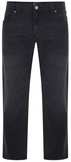 Kam Jeans VIGO Stretchjeans Black Used - Jeans og Bukser - Store Bukser og Store Jeans