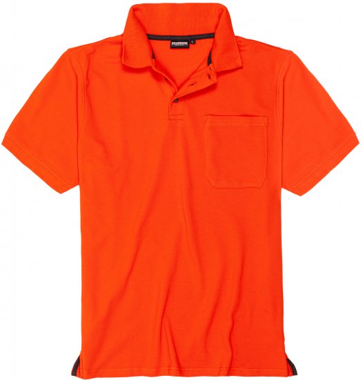 Adamo Klaas Regular fit Polo Shirt with Pocket Orange - Polo- & piqueskjorter - Poloskjorte i store størrelser - 2XL-8XL