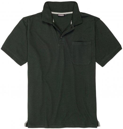 Adamo Klaas Regular fit Polo Shirt with Pocket Pine Green - Polo- & piqueskjorter - Poloskjorte i store størrelser - 2XL-8XL