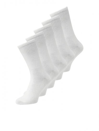 Jack & Jones Basic Tennissokker Hvit 5-pakning - Undertøy & badetøy - Undertøy store størrelser 
