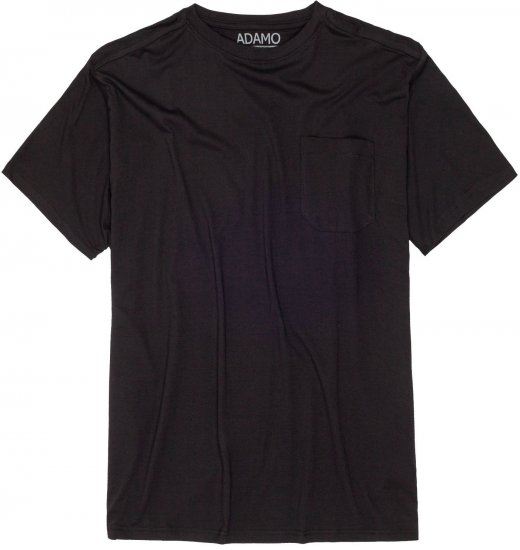 Adamo Kody Regular fit T-shirt with Pocket Black - T-skjorter - Store T-skjorter - 2XL-14XL