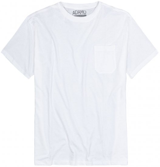 Adamo Kody Regular fit T-shirt with Pocket White - T-skjorter - Store T-skjorter - 2XL-14XL
