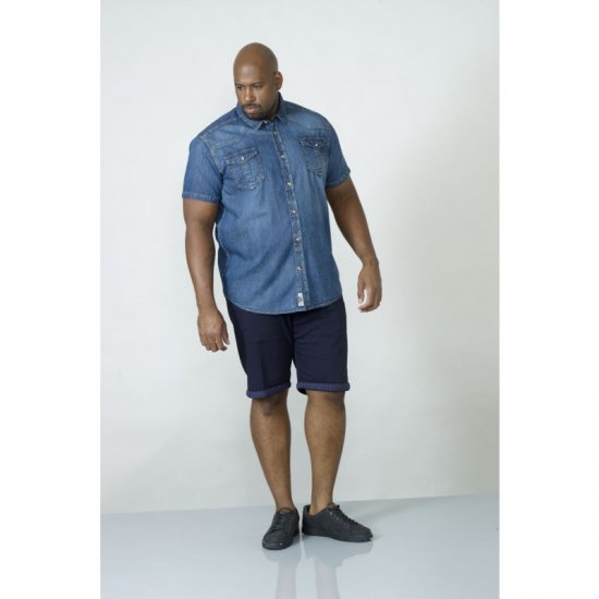 D555 Mike Denim Shirt - Skjorter - Store skjorter - 2XL-8XL