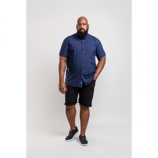 D555 Wesson Shirt Navy - Skjorter - Store skjorter - 2XL-8XL