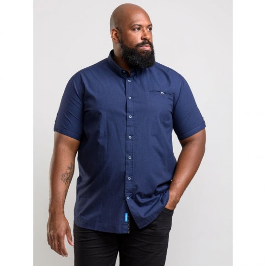 D555 Wesson Shirt Navy - Skjorter - Store skjorter - 2XL-8XL