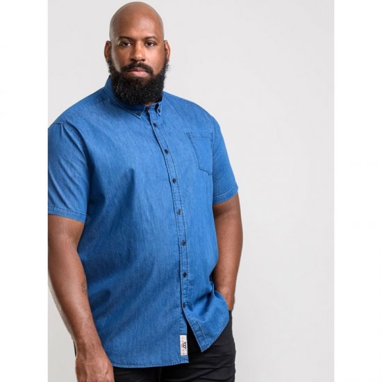 D555 Arnold Denim Shirt - Skjorter - Store skjorter - 2XL-8XL