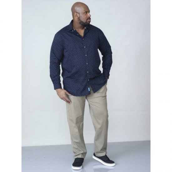 D555 Rashard Long Sleeve Printed Shirt - Skjorter - Store skjorter - 2XL-8XL