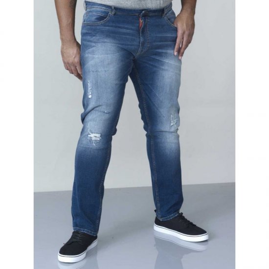 D555 Asher 1959 Stretch Jeans with rips - Jeans og bukser - Store Bukser og Store Jeans