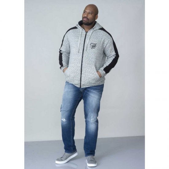 D555 Ronnie Full zip Hoodie - Gensere og hettegensere - Store hettegensere - 2XL-14XL