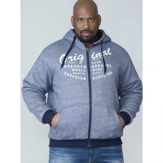 D555 Murdoch Sherpa Lined Hoodie - Gensere og hettegensere - Store hettegensere - 2XL-14XL