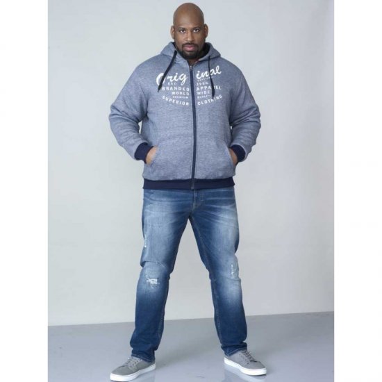 D555 Murdoch Sherpa Lined Hoodie - Gensere og hettegensere - Store hettegensere - 2XL-14XL