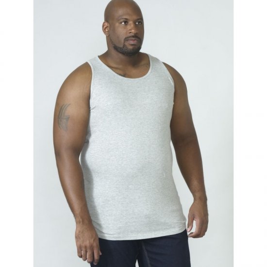D555 Fabio Singlet Grå - T-skjorter - Store T-skjorter - 2XL-14XL