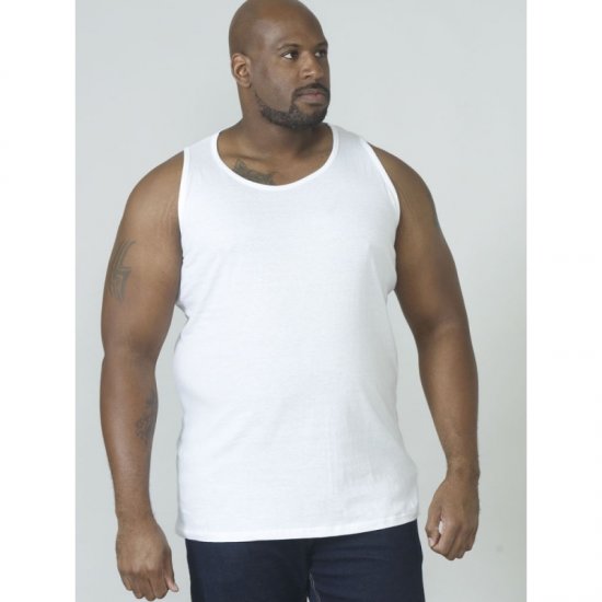 D555 Fabio Singlet Hvit - T-skjorter - Store T-skjorter - 2XL-14XL