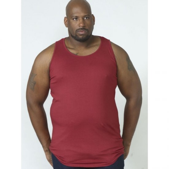 D555 Fabio Singlet Rød - T-skjorter - Store T-skjorter - 2XL-14XL