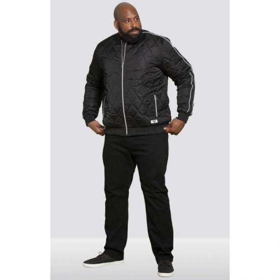 D555 Skipton Quilted Bomber Jacket Black - Jakker - Store jakker - 2XL-12XL