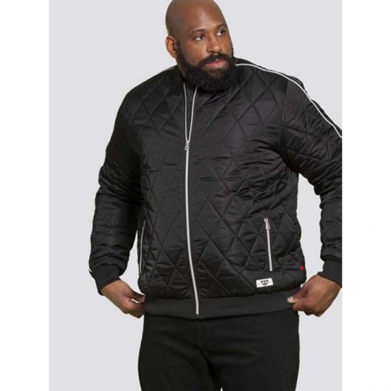 D555 Skipton Quilted Bomber Jacket Black - Jakker - Store jakker - 2XL-12XL