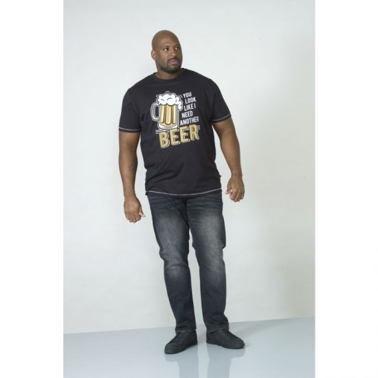 D555 Murray T-shirt Black - T-skjorter - Store T-skjorter - 2XL-14XL