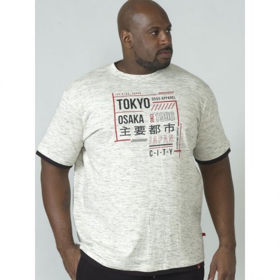 D555 Merlin T-shirt Grey - T-skjorter - Store T-skjorter - 2XL-14XL