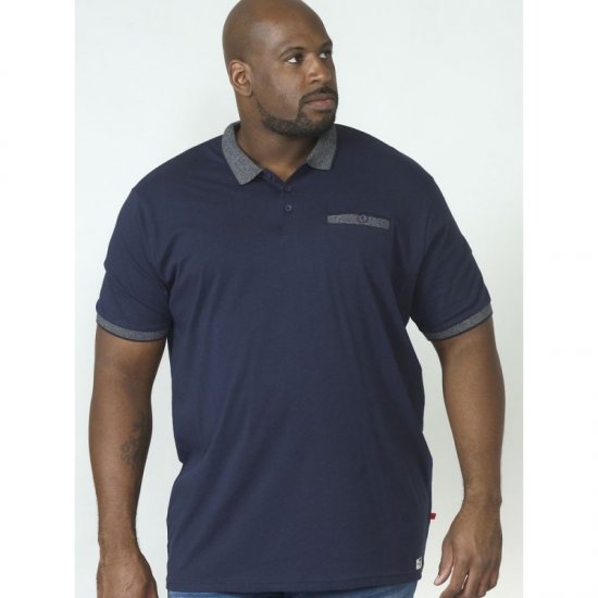 D555 Walker Polo Navy - Polo- & piqueskjorter - Poloskjorte i store størrelser - 2XL-8XL