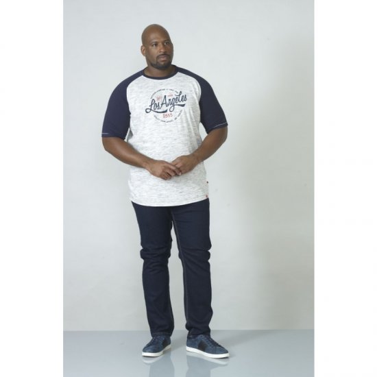 D555 Judson T-shirt Navy - T-skjorter - Store T-skjorter - 2XL-14XL