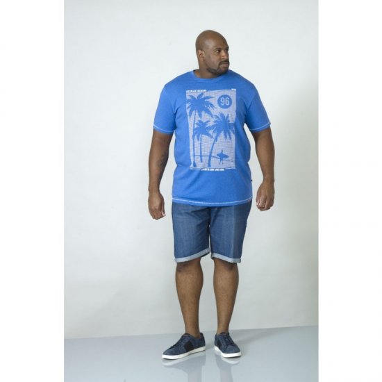 D555 Kansas T-shirt Blue - T-skjorter - Store T-skjorter - 2XL-14XL