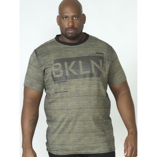 D555 NewYork Brooklyn T-shirt Khaki - T-skjorter - Store T-skjorter - 2XL-14XL