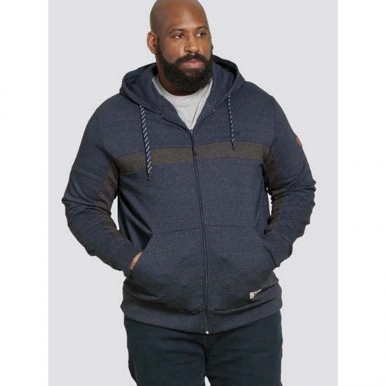 D555 Louisiana Hoodie Navy - Gensere og hettegensere - Store hettegensere - 2XL-14XL